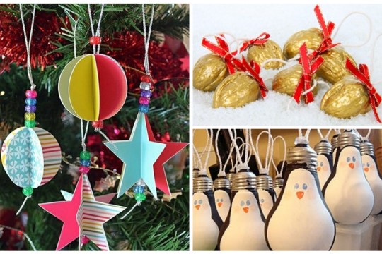 Idei de decorații pentru pomul de Crăciun, pe care le poți face acasă