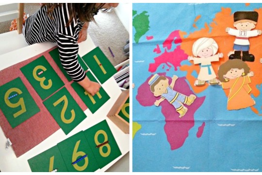 4 activități Montessori pentru copiii de 3-5 ani