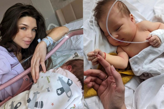 Alegra, fiica nou-născuta a lui Alice și Vladimir Drăghia, diagnosticată cu septicemie