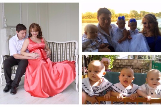 Cuplul Golovatinschi - după ce au născut tripleți, acum sunt în așteptarea celui de-al patrulea copil