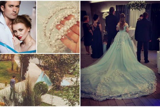 Designer la propria nuntă: Și-a cusut o rochie din 100 m de stofă!