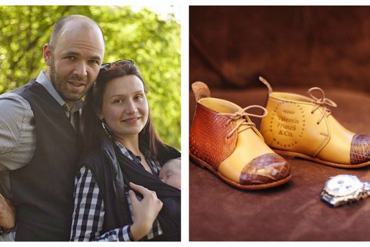 Valentin Frunză face pantofi în exclusivitate pentru fiica sa!