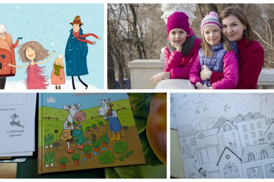 O zi din viața Stelei Damaschin-Popa, ilustratoarea care dă viaţă eroilor din cărțile pentru copii