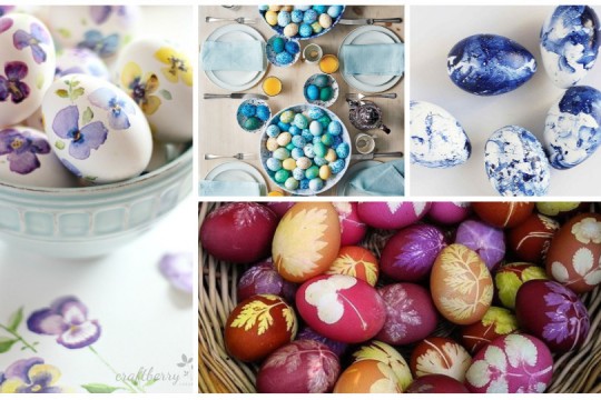 Idei creative și naturale pentru vopsirea ouălor de Paști