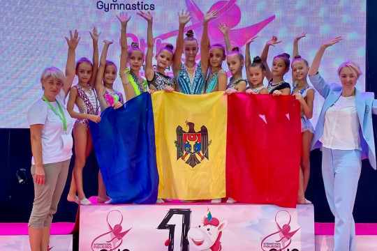 Moldova a obținut aurul la un turneu internațional de gimnastică ritmică