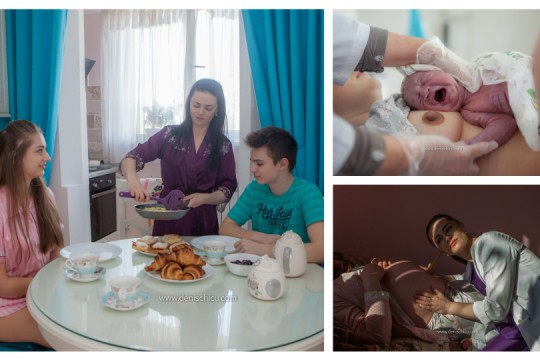 Fotografii impresionante: 24 de ore din viața unui medic care asistă nașterile în Moldova
